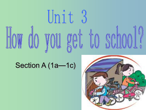 七年级英语下册《Unit 3 How do you get to school》课件 (新版)人教新