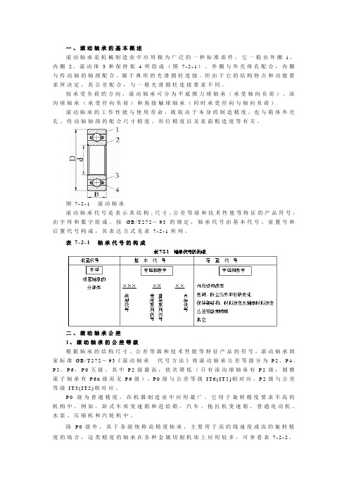 轴承公差与测量