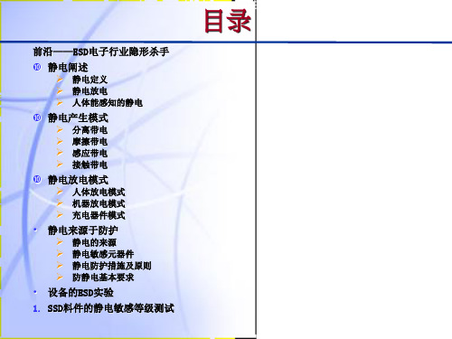 esd培训系列之静电敏感等级介绍课件