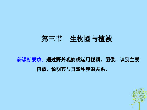 2021_2020学年新教材高中地理第2单元从地球圈层看地表环境2.3生物圈与植被课件鲁教版必修第一