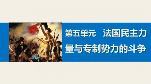 人教版高中历史选修2 第5单元 法国民主力量与专制势力的斗争 单元总结课件(36张)