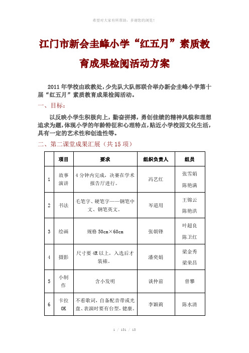 江门市新会圭峰小学