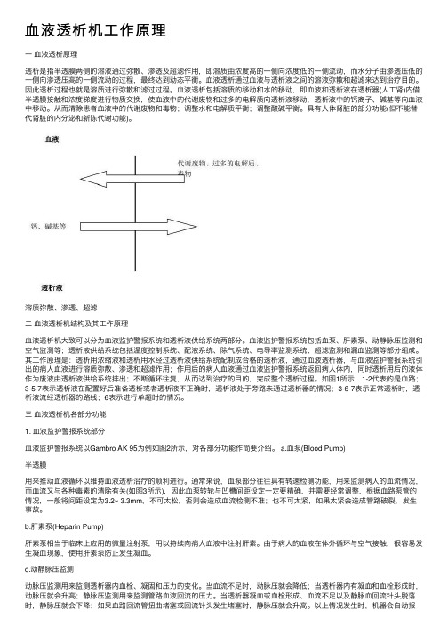 血液透析机工作原理