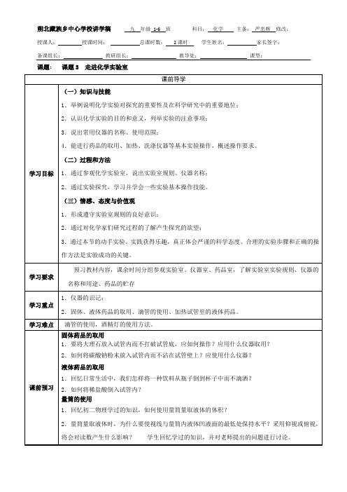 走进化学实验室