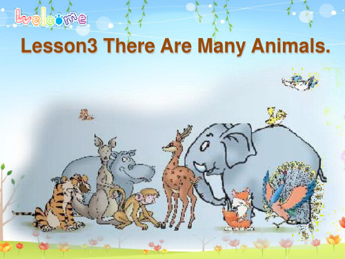 四年级下册英语课件-lesson3 there are many animals ∣川教版(三年级起