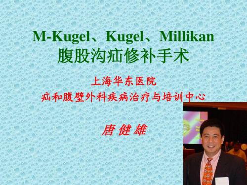 腹股沟疝修补手术M-Kugel、Kugel、Millikan