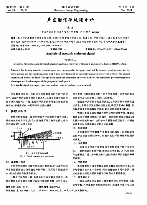 声发射信号处理分析