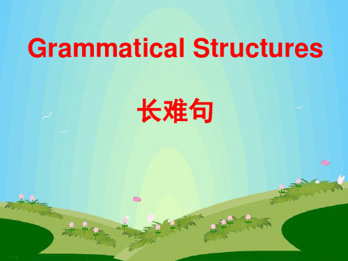 高考英语二轮复习长难句教学课件(共20张)