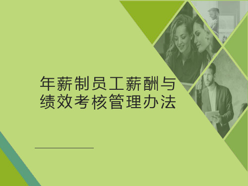 年薪制员工薪酬和绩效考核管理办法 43页