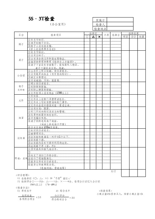 5S.3T诊断(办公室用)