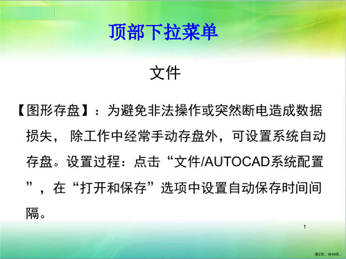 CASS命令菜单与工具框PPT演示课件PPT49页