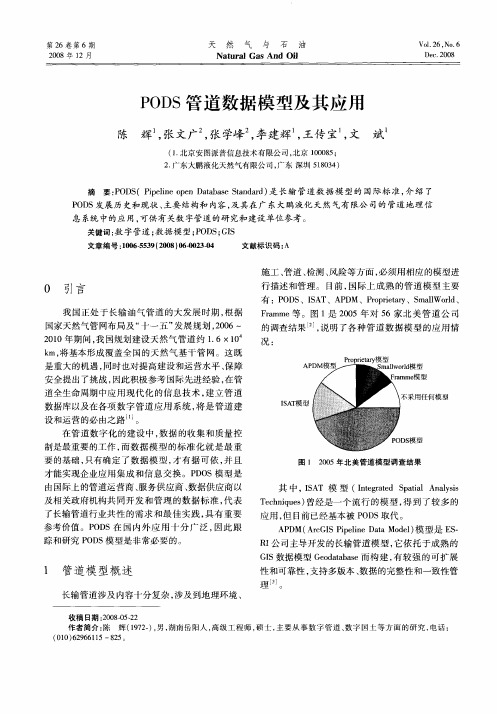 PODS管道数据模型及其应用