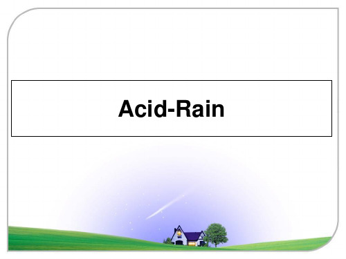 最新Acid-Rain教学讲义ppt