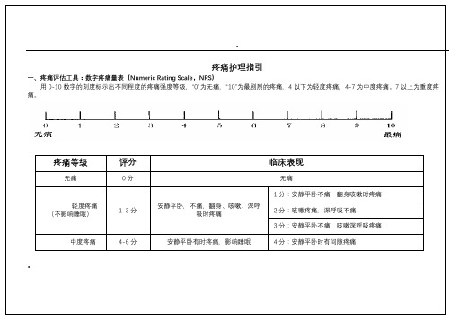 护理各类评分表