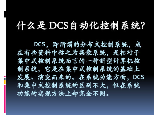 DCS自动控制系统