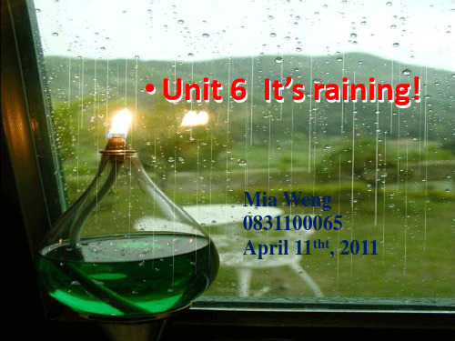 人教版七年级英语下册全单元教学课件Unit7Itsrainning!sectionB说课PPT