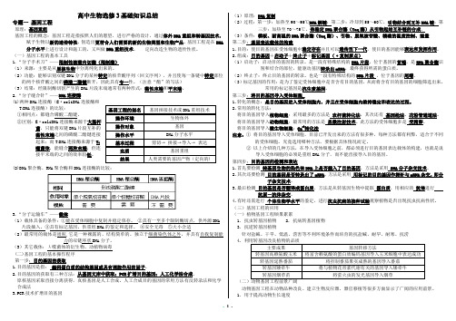 生物 选修三 知识点