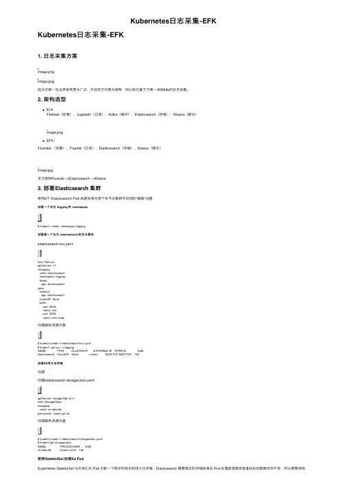 Kubernetes日志采集-EFK