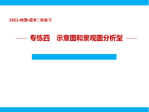 2021高考地理二轮复习 专练四    示意图和景观图分析型