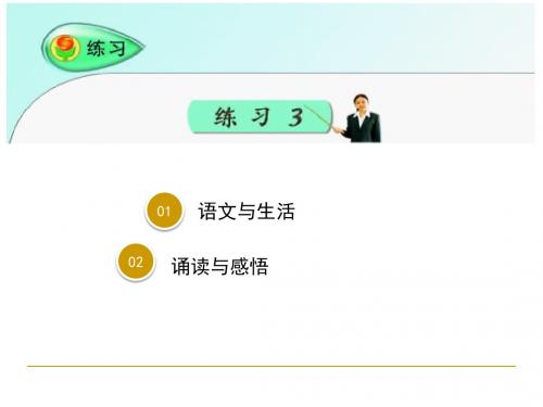 苏教版六年级语文上册《练习三》课时一ppt