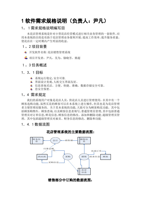 花店销售管理系统