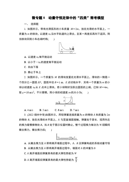 微专题8动量守恒定律中的“四类”常考模型