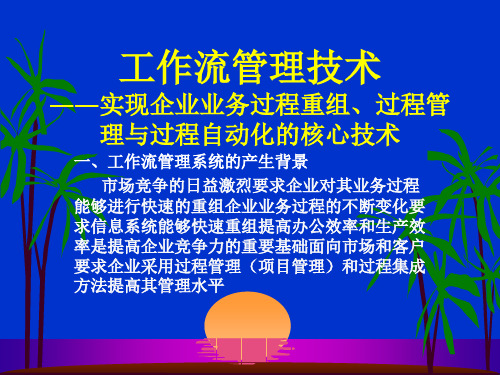 工作流管理技术(PPT 66页)