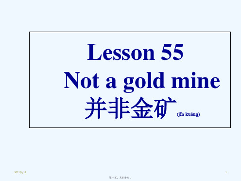 新概念第二册Lesson 55 (共39张PPT)