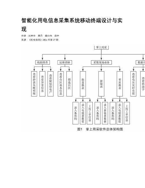 智能化用电信息采集系统移动终端设计与实现