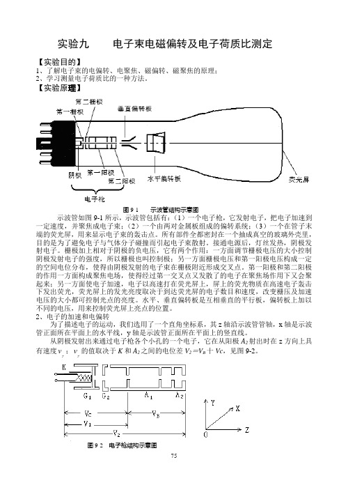 电子束电磁偏转及电子荷质比测定