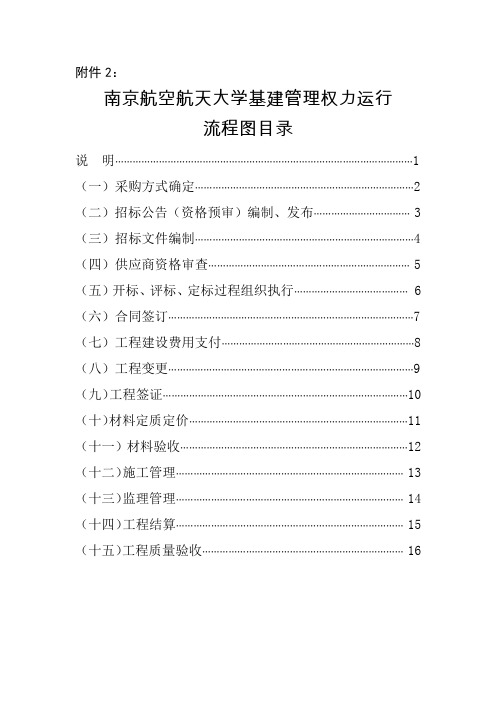 南京航空航天大学基建管理权力运行流程图