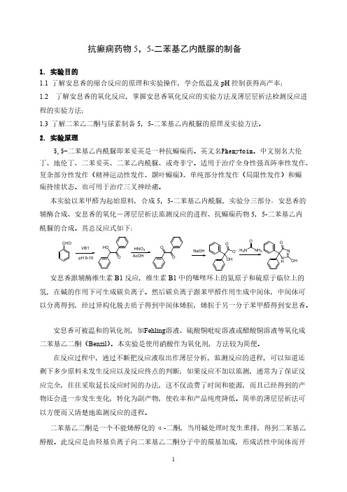 抗癫痫药物55 二苯基乙内酰脲的制备