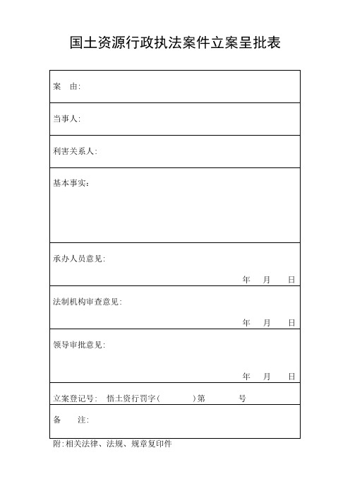 国土资源行政处罚执法规范文本.doc