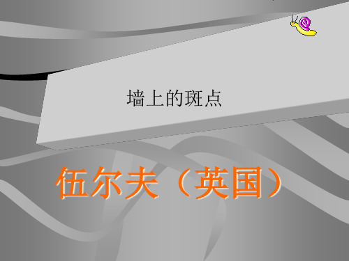 墙上的斑点ppt实用课件28