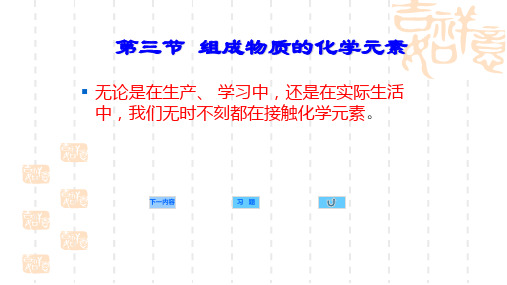 3.3组成物质的化学元素课件2(沪教版九年级)