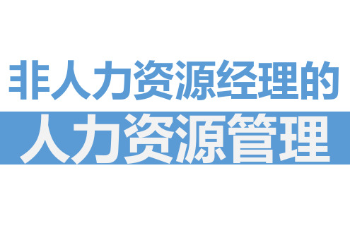 非人力资源经理的人力资源管理