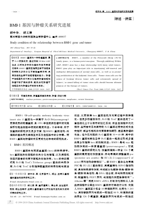 BMI_1基因与肿瘤关系研究进展