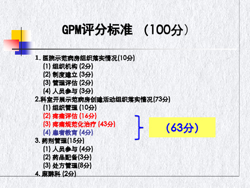 癌痛规范化诊疗流程及病历书写要点课件