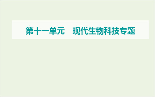 2022届新教材高考生物一轮复习第十一单元现代生物科技专题第35讲细胞工程课件