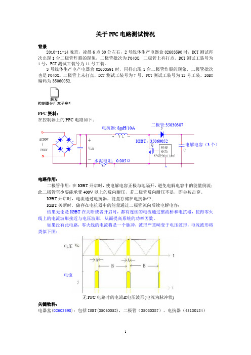 PFC电路测试分析