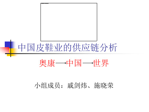 中国皮鞋业的供应链分析.pptx