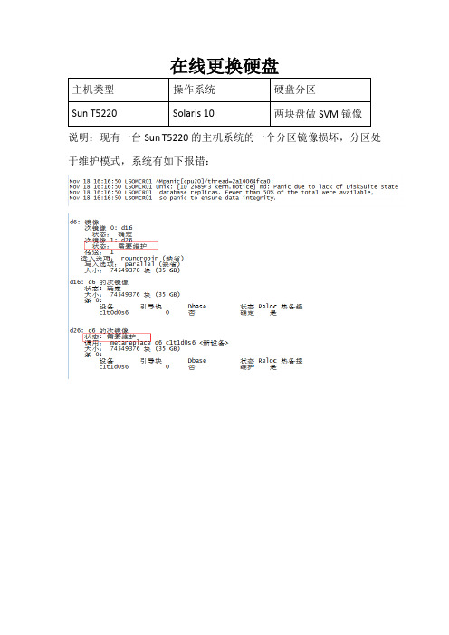 SUN-SVM-在线更换硬盘-RAID1