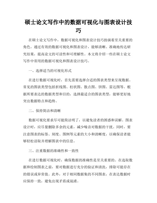 硕士论文写作中的数据可视化与图表设计技巧