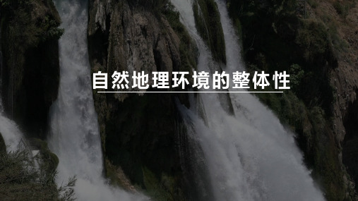 2024届高考地理一轮复习课件 自然环境的整体性