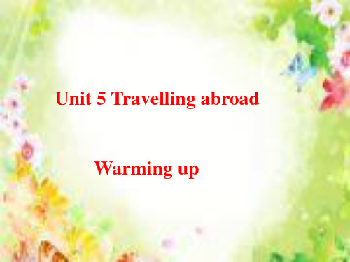 人教版英语选修7Unit5Warming-up  (共29张PPT)