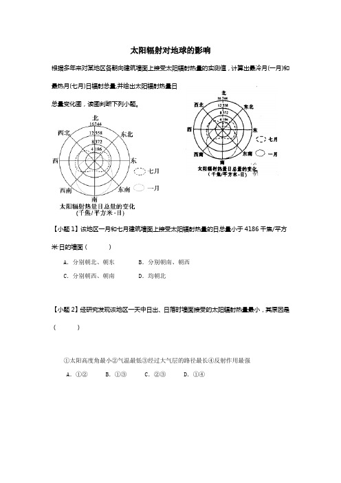 太阳辐射对地球的影响讲解