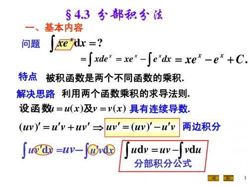 分部积分法