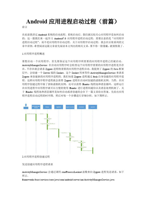 Android应用进程启动过程(前篇)