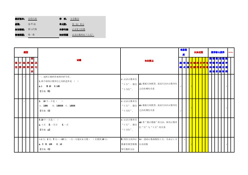 小学数学四年级上册第二单元《数一数》应用作业