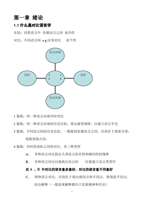 对比语言学